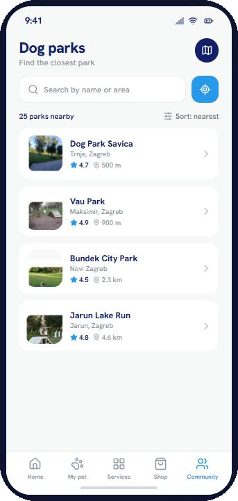 PEQuu dog parks